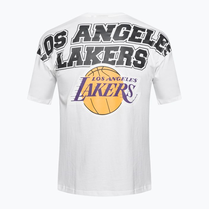 Ανδρικό New Era NBA Large Graphic BP OS Tee Los Angeles Lakers λευκό 7
